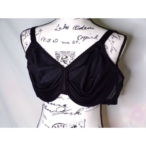 🆕 WACOAL Simple Shaping Minimizer Underwire Unpadded Bra 36DDD Black #857109 - Picture 11 of 11